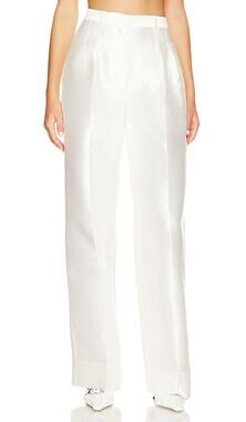 Ronny Kobo Tailored Ivory Carrine Pants Size M